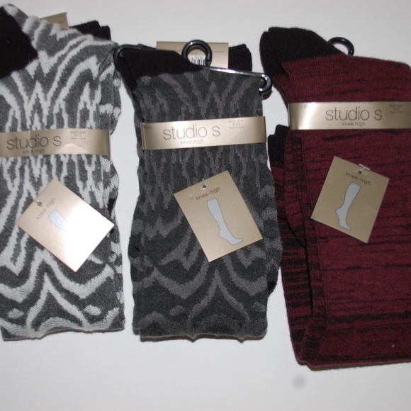 Studio S Accessories - NWT Studio S Lot of 3 Knee High Trouser Socks
